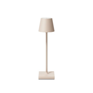 Sigor Akku-Tischleuchte Nuindie, Beige, Metall, rund,rund, warmweiß, 5.6x21x5.6 cm, Lampen & Leuchten, Innenbeleuchtung, Tischlampen,