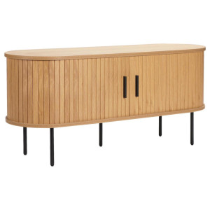 Xora Lowboard, Schwarz, Eiche, Holzwerkstoff, 2 Fächer, 120x55x40 cm, Beimöbel erhältlich, stehend, Wohnzimmer, Wohnwände, Lowboards, Lowboards