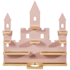 Ben'n'jen Regal, Natur, Pink, Holz, Kiefer, massiv, Abstraktes, 9 Fächer, 58x59x15 cm, Typenauswahl, Kinder- & Jugendzimmer, Kindermöbel, Kinderregale