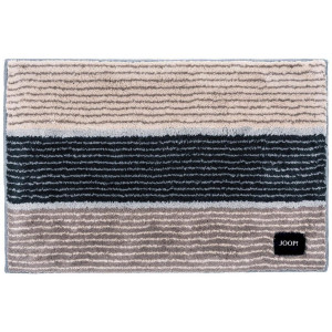 JOOP! Badteppich Lines, Champagner, Beige, Textil, Streifen, rechteckig, 50x60 cm, Made in Germany, für Fußbodenheizung geeignet, rutschfest,