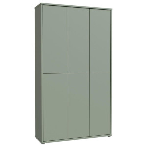 Carryhome Schuhschrank, Salbeigrün, Kunststoff, 16 Fächer, 109.2x191.9x34.9 cm, Typenauswahl, stehend, Garderobe, Schuhaufbewahrung, Schuhschränke