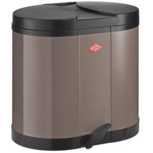 Wesco Abfallsammler Ökosammler 170, Grau, Kunststoff, 2X15 L, 45x43x36 cm, Made in Germany, Küchen, Küchenausstattung, Mülleimer