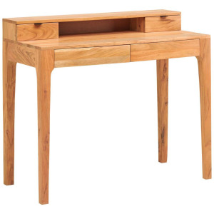 Mid.you Sekretär, Natur, Holz, Akazie, massiv, Holz, 4 Schublade(n) Schubladen, rechteckig, eckig, 100x86x45 cm, FSC 100%, Stauraum, Arbeitszimmer,