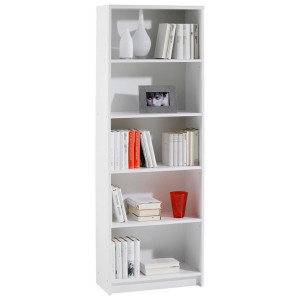 Livetastic Regal, Weiß, Holzwerkstoff, 4 Fächer, 60x172x28 cm, Beimöbel erhältlich, in verschiedenen Größen erhältlich, Wohnzimmer, Regale,