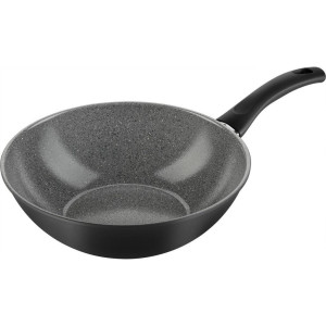 Ballarini WOK Bari Ceramic, no-color, Metall, rund, ergonomischer Griff, antihaftbeschichtet, Kochen, Pfannen, Woks