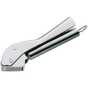 WMF Knoblauchpresse Profi Plus, Silber, Metall, 5x3x17 cm, herausnehmbarer Einsatz, Kochen, Küchenhelfer, Knoblauchpresse