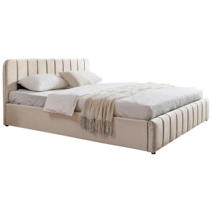 Boxxx Polsterbett, Beige, Kunststoff, Pappel, massiv, 140x200 cm, Stoffauswahl, in verschiedenen Größen erhältlich, Schlafzimmer, Betten,