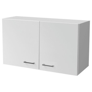 FlexWell Küchenoberschrank, Weiß, Holzwerkstoff, 1 Fächer, einzeln stellbar, 100x54.8x32 cm, Made in Germany, hängend, Zusatzausstattung erhältlich,