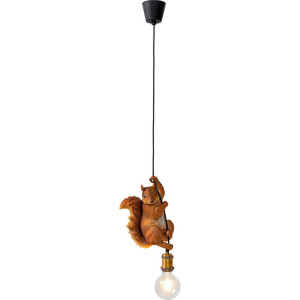 Kare Design Hängeleuchte Animal Squirrel, Braun, Kunststoff, Tier,Tier, Tierform,Tierform, 20x38x14 cm, Europäischer Sicherheitsstandard, Schutzklasse