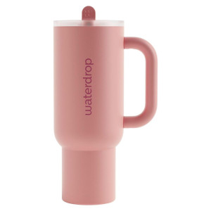 waterdrop Thermobecher, Altrosa, Metall, Kunststoff, 1,1 L, doppelwandig, Tragegriff, Vakuum, 100% dicht, hält warm, kalt, Kaffee & Tee, Tassen,