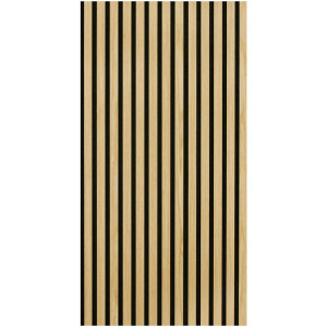 Jangal Akustikpaneel Modular Wall System, Eiche, Holzwerkstoff, furniert, 52x104 cm, Fsc, Montage ohne Bohren, Tapeten & Wandverkleidungen,