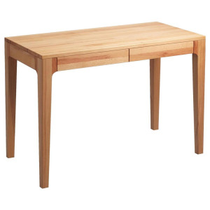 Boxxx Schreibtisch, Kernbuche, Holz, Kernbuche, massiv, 2 Schublade(n) Schubladen, rechteckig, eckig, 55x76x110 cm, Stauraum, Arbeitszimmer,