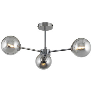 Novel Deckenleuchte, Braun, Metall, Glas, Vintage,Vintage, rund,rund, 25 cm, RoHS, ISO 9001, Bsci, CE, Lampen & Leuchten, Innenbeleuchtung,