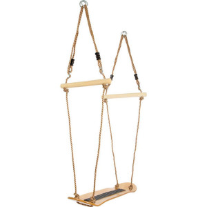 small foot Schaukel, Mehrfarbig, Holz, Metall, Kunststoff, 78x165x21 cm, EN 71, höhenverstellbar, Outdoor Spielzeug, Schaukeln