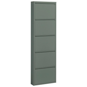Boxxx Schuhkipper, Salbeigrün, Metall, 51x170x16 cm, Typenauswahl, stehend, Garderobe, Schuhaufbewahrung, Schuhkipper