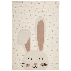 Ben'n'jen Kinderteppich, Creme, Textil, Hase, rechteckig, 80x150 cm, ISO 9001, Bsci, Oeko-Tex® Standard 100, Made in Turkey, für Fußbodenheizung