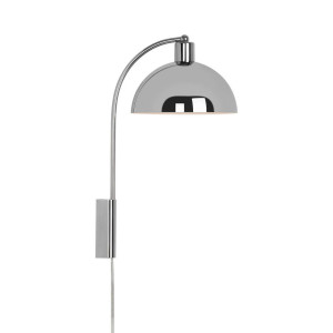 Nordlux Wandleuchte, Chrom, Metall, 43 cm, Lampen & Leuchten, Innenbeleuchtung, Leuchten nach Räumen, Wohnzimmerlampen