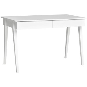 Mid.you Schreibtisch, Weiß, Holzwerkstoff, 2 Schublade(n) Schubladen, rechteckig, Säule, 60x76x120 cm, Stauraum, Arbeitszimmer, Schreibtische,