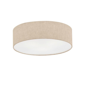 Fischer und Honsel Fischer & Honsel Deckenleuchte Thor, Sand, Kunststoff, Textil, rund,rund, 40x12x40 cm, Lampen & Leuchten, Innenbeleuchtung,