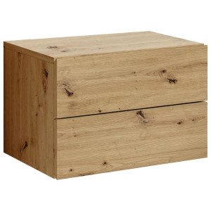 P & B Nachtschrank, Eiche Artisan, Holzwerkstoff, 2 Schublade(n) Schubladen, 42x28x30 cm, hängend, Schlafzimmer, Nachttische