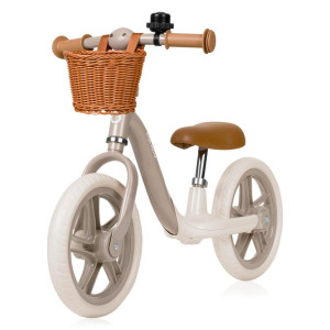 Lionelo Laufrad Alex Plus, Beige, Metall, Kunststoff, 39 cm, formschön, Outdoor Spielzeug, Kinderfahrzeuge, Laufräder