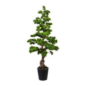 Bonsai, Braun, Grün, Kunststoff, 140 cm, inkl. Topf, Dekoration, Blumen & Zubehör, Kunstpflanzen