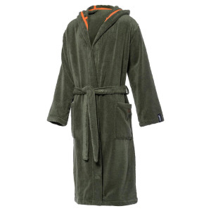 JOOP! Bademantel, Olivgrün, Textil, Uni, Gr. 50/52, Oeko-Tex® Standard 100, Handmade in Germany, Taschen, besonders flauschig, angenehm warm,