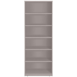 Xora Regal, Kaschmir, Holzwerkstoff, 5 Fächer, 72x194x36 cm, Typenauswahl, Wohnzimmer, Regale, Bücherregale