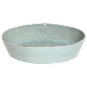 Costa Nova Auflaufform Nova, Türkis, Keramik, oval, 22x8x30 cm, Handmade in Europe, mikrowellengeeignet, backofengeeignet, Kochen, Auflaufformen