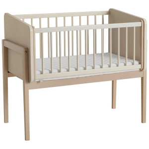 Paidi Beistellbett Little Cloud, Beige, Holzwerkstoff, 109.70x56.90x99.40 cm, Blauer Engel, Goldenes M, zur Sitzbank umbaubar, höhenverstellbar,