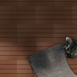Floordirekt Terrassenfliese, Hellbraun, Holzwerkstoff, 30x60 cm, rutschfest, formstabil, UV-beständig, Gartenzubehör, Terrassen- & Balkonböden,