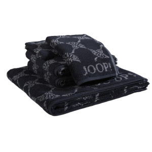 JOOP! Frottierset Cornflower, Schwarz, Textil, 5-teilig, Abstraktes, Oeko-Tex® Standard 100, saugfähig, Aufhängeschlaufe, strapazierfähig, angenehm