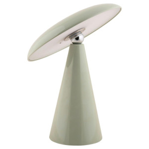 Leitmotiv Akku-Tischleuchte Phoebe, Grün, Kunststoff, 23x26x23 cm, 3 Helligkeitsstufen, aufladbar über Usb, Lampen & Leuchten, Innenbeleuchtung,