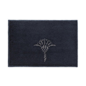 JOOP! Badteppich Cornflower, Schwarz, Textil, Blume, rechteckig, 50x60 cm, Made in Germany, für Fußbodenheizung geeignet, rutschhemmend, Badtextilien,