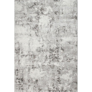 Novel Webteppich Sorrent, Silber, Hellgrau, Dunkelgrau, Textil, Abstraktes, rechteckig, 80x150 cm, Oeko-Tex® Standard 100, für Fußbodenheizung
