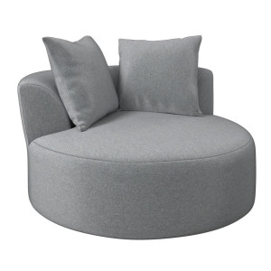 Ambia Garden Loungebett, Grau, Textil, Füllung: Polyester, Rundform, 123x61x123 cm, UV-beständig, Loungemöbel, Outdoorsofas