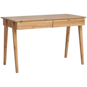 Livetastic Schreibtisch, Eiche Wotan, Holzwerkstoff, 2 Schublade(n) Schubladen, rechteckig, Säule, 60x76x120 cm, Bsci, Arbeitszimmer, Schreibtische,