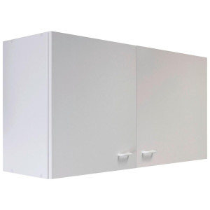 FlexWell Küchenoberschrank, Weiß, Holzwerkstoff, 1 Fächer, einzeln stellbar, 100x54.8x32 cm, Made in Germany, individuell planbar, Zusatzausstattung