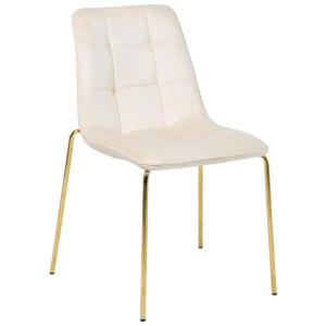 Livetastic Stuhl, Beige, Holz, Metall, Textil, Pappel, Sperrholz, Rundrohr, 57x83x60 cm, stapelbar, Esszimmer, Stühle, Esszimmerstühle, Vierfußstühle