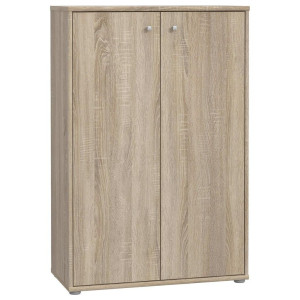 Kommode, Sonoma Eiche, Kunststoff, 2 Fächer, 73.7x111.1x34.8 cm, Typenauswahl, Beimöbel erhältlich, stehend, Wohnzimmer, Kommoden & Sideboards,
