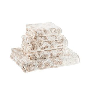 JOOP! Frottierset Leo, Beige, Textil, 5-teilig, Animalprint, Oeko-Tex® Standard 100, saugfähig, Aufhängeschlaufe, strapazierfähig, angenehm weich,