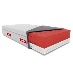 bett1.de BODYGUARD® Boxspring Matratze Weich, 28 cm hoch, 100% Vollschaum, Härtegrad weich/fester, 80x210