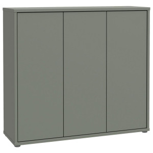 Carryhome Schuhschrank Alice Springs, Salbeigrün, Kunststoff, 8 Fächer, 109.2x99.1x34.9 cm, Typenauswahl, stehend, Garderobe, Schuhaufbewahrung,