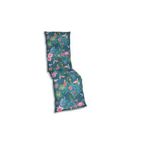 Relaxsesselauflage, Blau, Grün, Rosa, Textil, Flamingo, Füllung: Schaumstoff, Vlies, 50x7x170 cm, Oeko-Tex® Standard 100, pflegeleicht, hochwertige