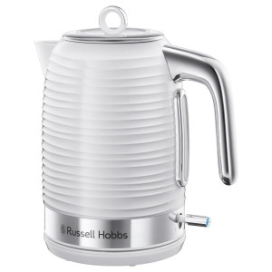 Russell Hobbs Wasserkocher Inspire White 24360-70, Weiß, Kunststoff, 1,7 L, 15.8x26.7x23.5 cm, automatische Abschaltung, manuelle Trockengehschutz,