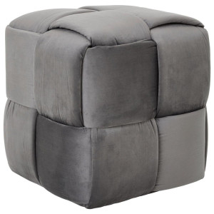 Xora Hocker, Dunkelgrau, Textil, quadratisch, 42x43x42 cm, Wohnzimmer, Hocker, Sitzhocker