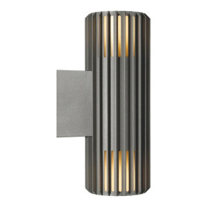 Nordlux Aussenwandleuchte Aludra, Anthrazit, Metall, zylindrisch,zylindrisch, 33.7 cm, Lampen & Leuchten, Außenbeleuchtung, Außenleuchten
