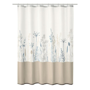 Kleine Wolke Duschvorhang, Mehrfarbig, Textil, 180x200 cm, Textiles Vertrauen - Oeko-Tex®, wasserabweisend, Badtextilien, Duschvorhänge