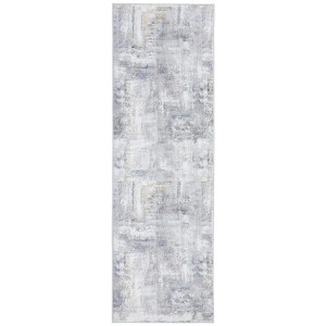 Novel Läufer Leo, Grau, Textil, Vintage, rechteckig, 80x250 cm, Oeko-Tex® Standard 100, waschbar, pflegeleicht, in verschiedenen Größen erhältlich,