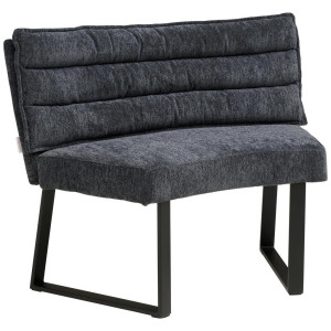 Livetastic Sitzbank, Grau, Metall, Textil, 1-Sitzer, 108x82x60 cm, Esszimmer, Bänke, Sitzbänke